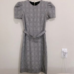 NWOT express plaid and houndstooth XXS mini shift dress